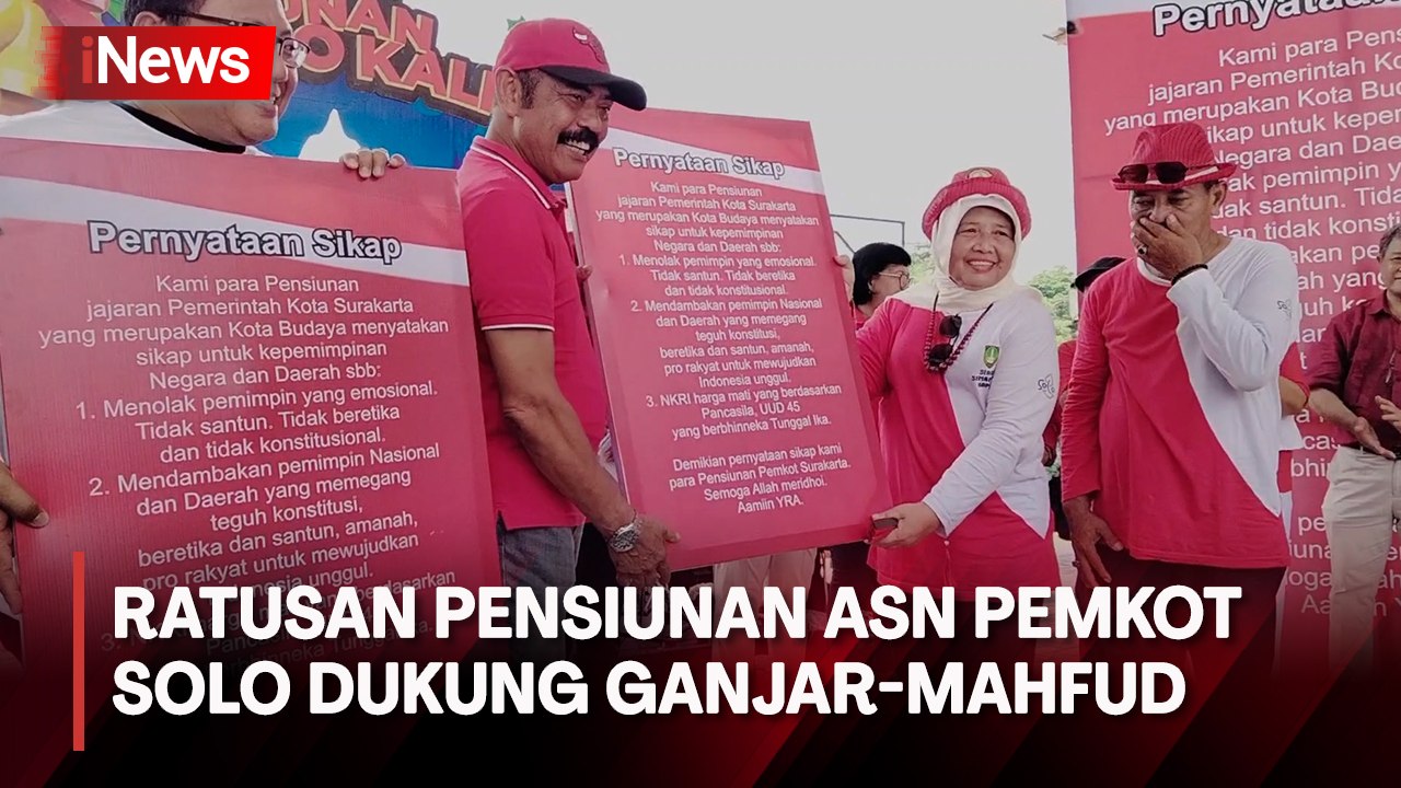 Ratusan Mantan Anak Buah Jokowi di Pemkot Solo Deklarasi Dukung Ganjar-Mahfud