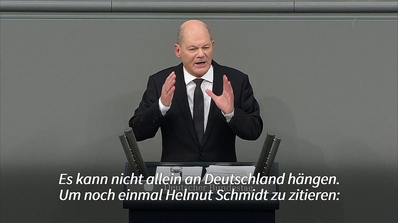 Scholz ruft andere Länder zur Unterstützung der Ukraine auf