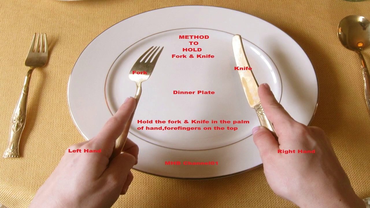 Dining Etiquette followed in 5 and 7 star hotels.