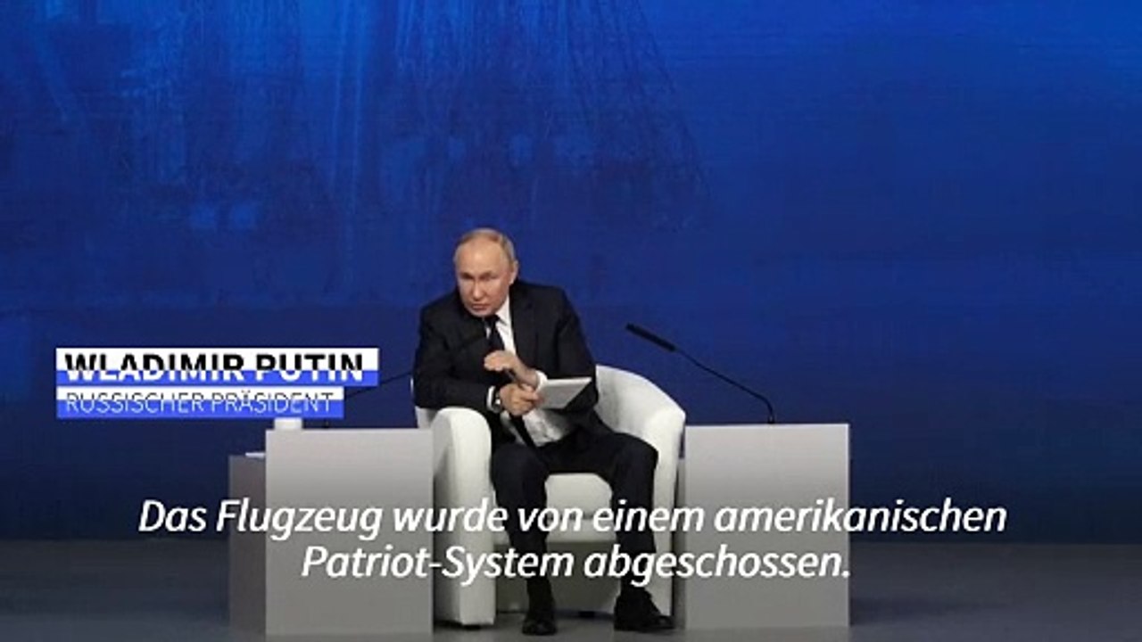 Putin: Gefangenenflug wurde durch Patriot-Rakete abgeschossen