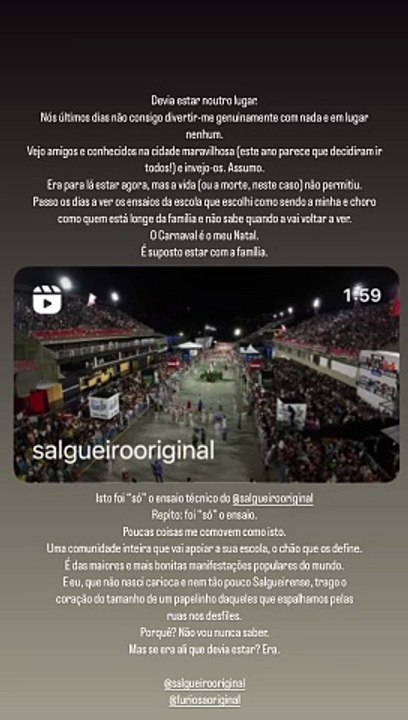 Raquel Tavares sobre Carnaval