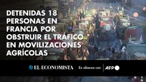 Detenidas 18 personas en Francia por obstruir el tráfico en las movilizaciones agrícolas