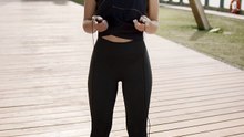 Woman Doing A Jump Rope Exercise