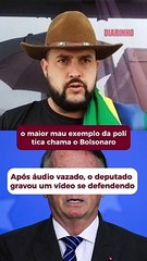 Em áudio vazado, Zé Trovão diz que "o maior mau exemplo pra política se chama Bolsonaro”