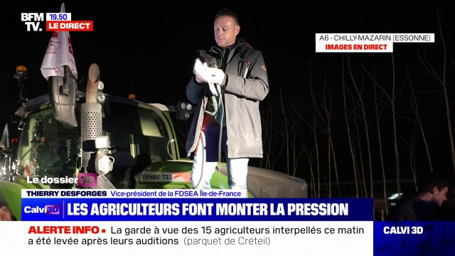 Thierry Desforges (FDSEA Île-de-France): À compter de maintenant, nous allons faire monter la pression