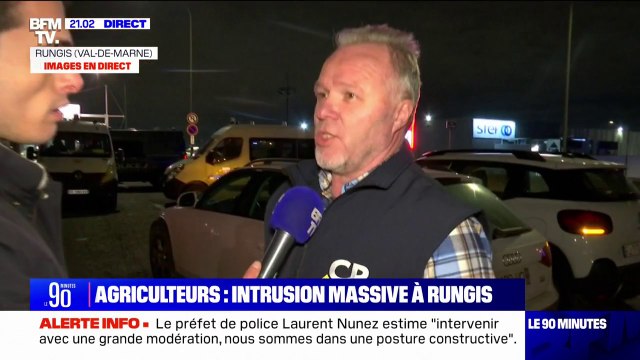 Intrusion d'agriculteurs à Rungis: Je viens d'échanger [avec le directeur du marché] pour qu'il puisse retirer sa plainte , indique Patrick Legras (Coordination rurale)