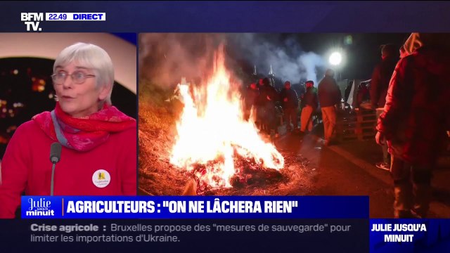 Sylvie Colas (Confédération paysanne): Le mouvement ne s'arrêtera pas parce que, pour l'instant, le gouvernement n'écoute que les dirigeants de la FNSEA