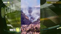 Dos incendios en Medellín lograron apagar un local, pero sigue prendido el Cerro Pan de Azúcar