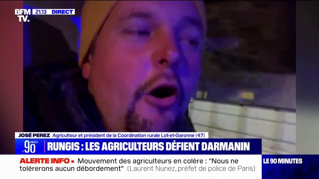 José Pérez (coprésident de la Coordination rurale 47) annonce que son convoi va plier bagage ce jeudi dès la levée des gardes à vue des membres de son syndicat et rentrer dans le Lot-et-Garonne