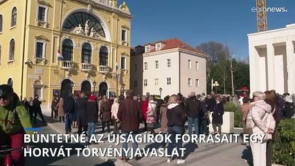 Büntetné az újságírók forrásait egy horvát törvényjavaslat