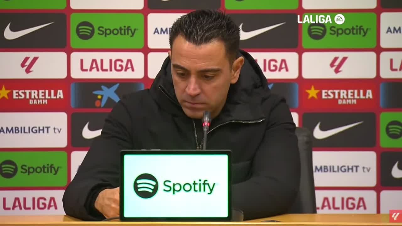 Rueda de prensa de Xavi tras el Barcelona - Osasuna