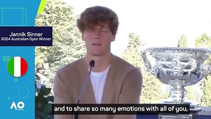 The normal one - Australian Open champ Sinner shuns Messi comparisons