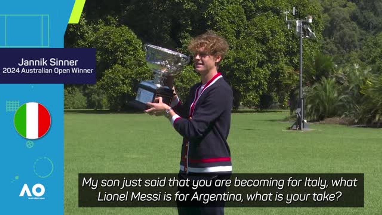 The normal one - Australian Open champ Sinner shuns Messi comparisons