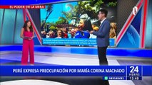Cancillería rechaza inhabilitación de María Corina Machado en elecciones de Venezuela