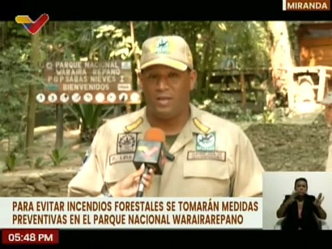Inparques toma medidas preventivas para evitar incendios forestales en el Parque Warairarepano