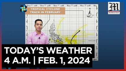 Today's Weather, 4 A.M. | Feb. 1, 2024