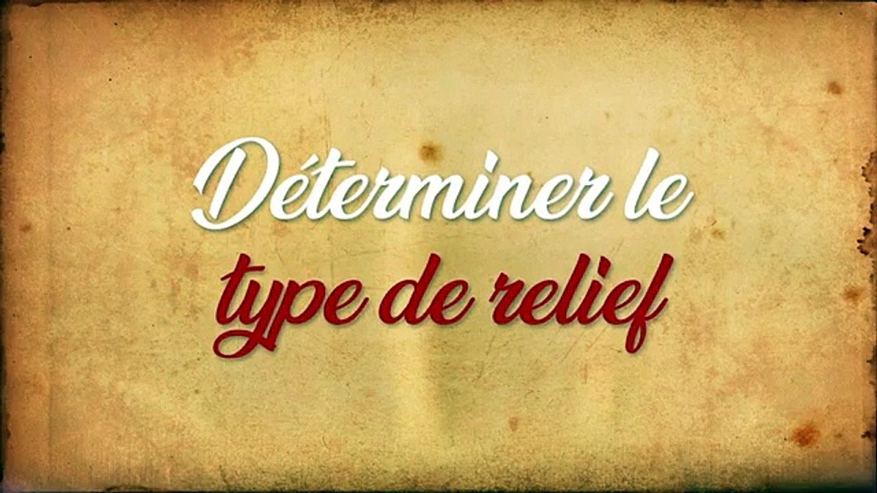 Vidéo explicative sur les differents types de relief
