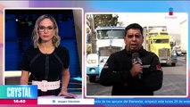 Transportistas protestan en la México-Querétaro