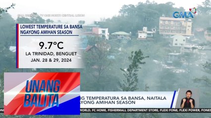Pinakamababang temperatura sa bansa, naitala sa Benguet ngayong Amihan season | UB