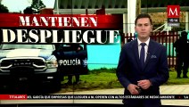 Despliegue de 800 elementos policiales en Texcaltitlán, Estado de México