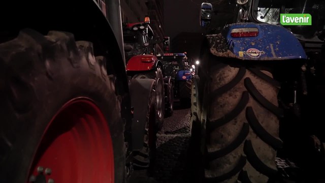 Les tracteurs sont déjà à Bruxelles en vue de la manifestation de jeudi