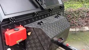 The unique njstar rv custom matte black exterior overlanding off road camper trailer external introduction