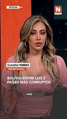 Bolivia entre los 3 países más corruptos.
