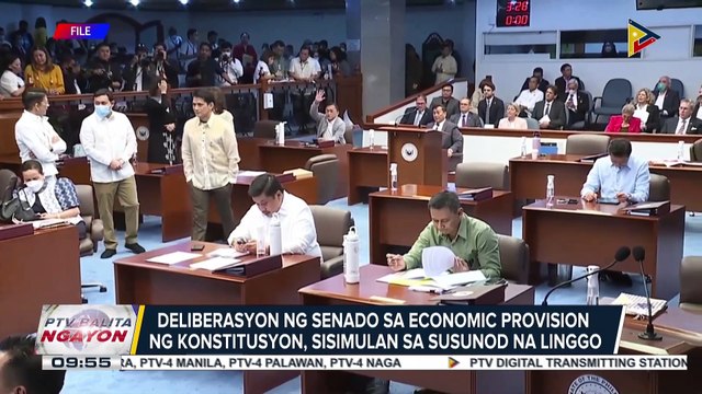Deliberasyon ng Senado sa economic promision ng konstitusyon, sisimulan sa susunod na linggo