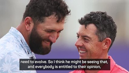 Скачать видео: Rahm and Hatton welcome McIlroy's softening attitude to LIV