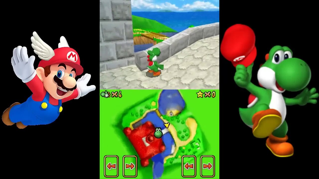 Super Mario 64 DS - 100% Walkthrough Part 1 - Bob-omb Battlefield