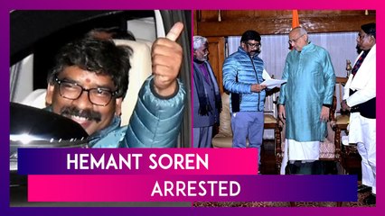 Download Video: Hemant Soren Arrested: ED Arrests JMM Leader In Money Laundering Case After He Quits As Jharkhand CM