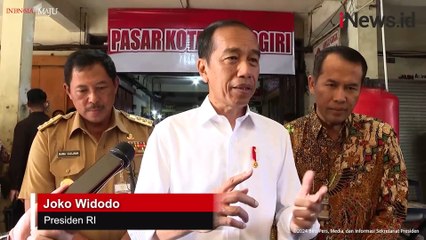 Presiden Jokowi Sebut Harga Bahan Pokok di Wonogiri Masih Baik