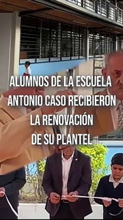 Alumnos de la escuela Antonio Caso, recibieron un renovado plantel. Todo gracias al programa de reconstrucción de escuelas en Jalisco #TuNotireel