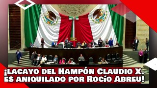 ¡VEAN! ¡lacayo del Hampón Claudio X. es aniquilado por Rocío Abreu por atacar los logros de AMLO!