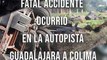 Sobre la autopista Guadalajara-Colima, a la altura del kilómetro 11 ocurrió un fatal accidente. Un hombre murió tras volcar y quedar prensado en su tráiler #TuNotiReel