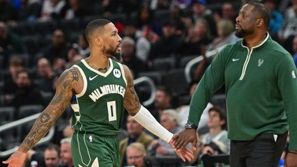 Damian Lillard of the Milwaukee Bucks returns to Portland