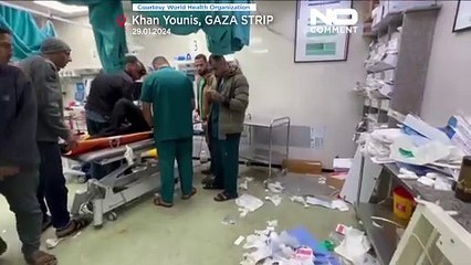 شاهد: الأطباء في مستشفى خان يونس المكتظ بالمصابين يواجهون نقصا في الأدوية والمعدات