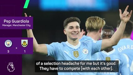 Haaland's return doesn't mean the bench for 'exceptional' Alvarez - Guardiola