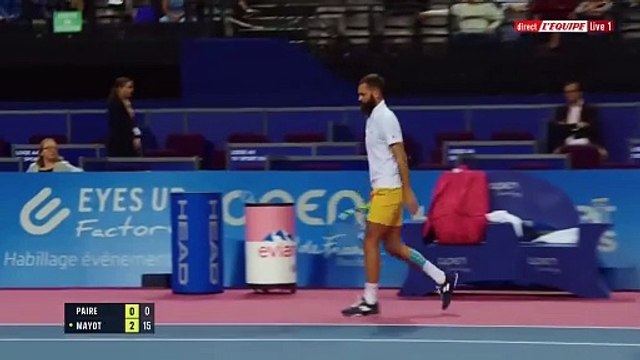 Tu te prends pour qui pour me parler comme ça ? : Hors de lui, Benoît Paire s'en prend à un spectateur menaçant en plein match