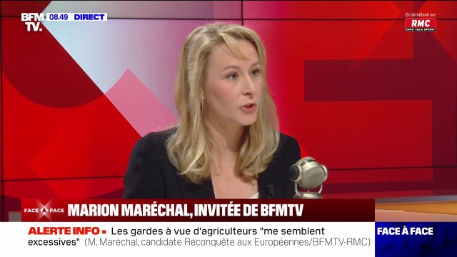 Un discours où il n'y a rien sur l'immigration : Marion Maréchal réagit au discours de politique générale de Gabriel Attal
