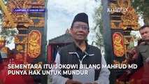 Soal Mahfud MD Mundur dari Menko Polhukam, Jokowi: Nanti Sore Mungkin Ketemu