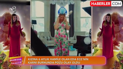 Hamilelik heyecanı yaşayan Eda Ece, Aslı Enver'den kurs almaya başladı