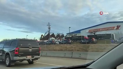 ABD’de havalimanı arazisinde inşaat halindeki hangar çöktü: 3 ölü