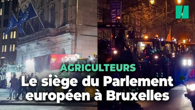 Bruxelles et le Parlement européen paralysés par un millier de tracteurs
