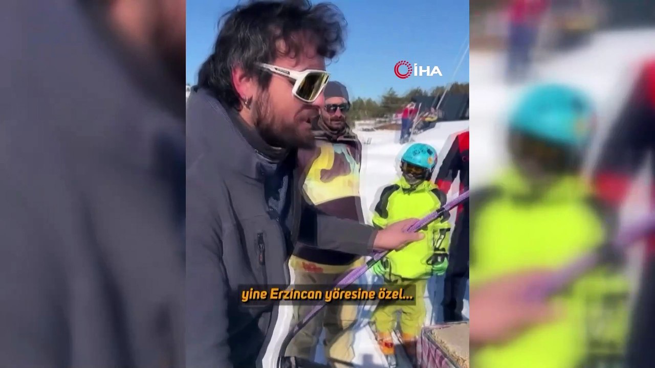 Yamaç paraşütü ile Erzincan semalarında uçarak kahvaltı yaptı