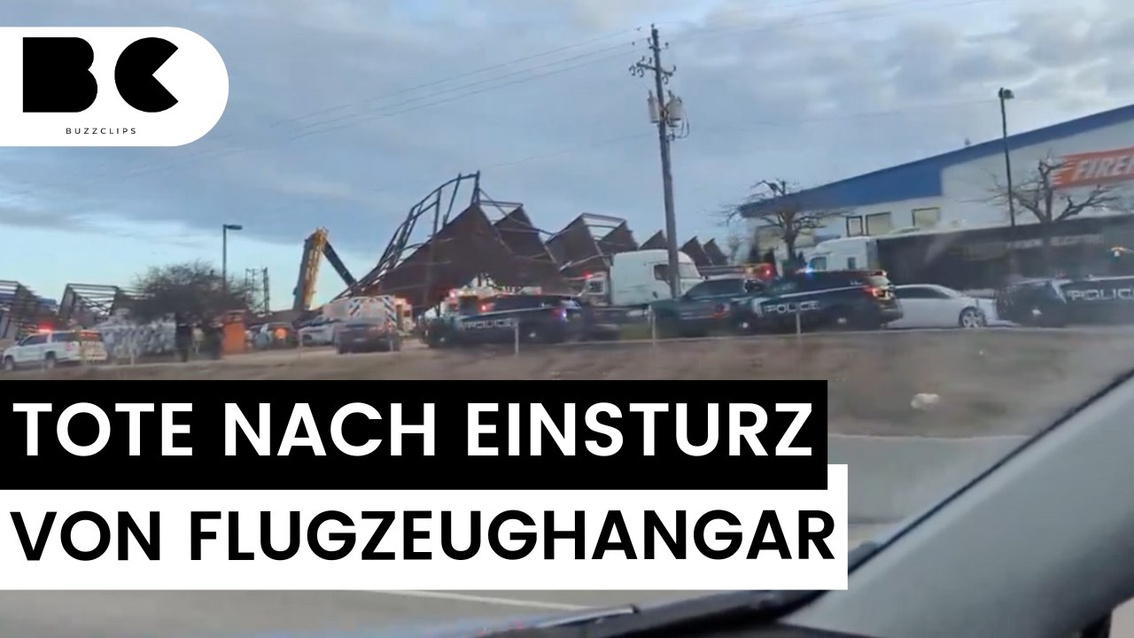Mehrere Tote nach Einsturz von Flugzeughangar