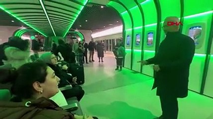 Bakan Uraloğlu, İstanbul Havalimanı'na metroyla gitti