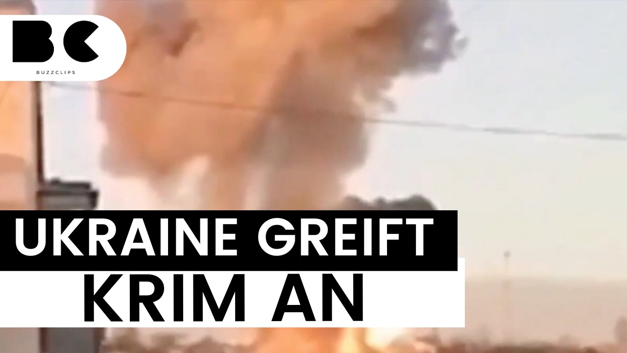 Ukraine hat Luftwaffenstützpunkt auf der Krim angegriffen!