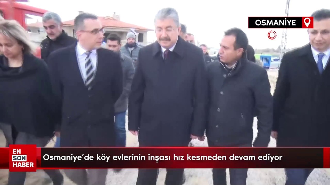 Osmaniye'de köy evlerinin inşası hız kesmeden devam ediyor