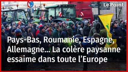 Скачать видео: Pays-Bas, Roumanie, Espagne, Allemagne… La colère paysanne essaime dans toute l’Europe